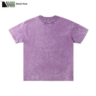 250g Washed Cotton T-Shirt detail image 2