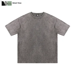 250g Washed Cotton T-Shirt detail image 4
