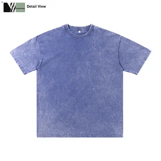 250g Washed Cotton T-Shirt detail image 6