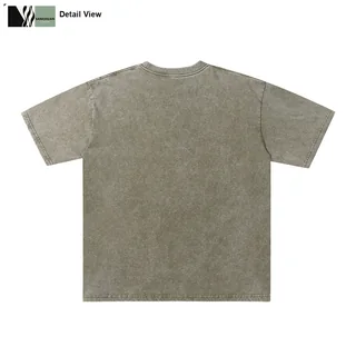 250g Washed Cotton T-Shirt detail image 8