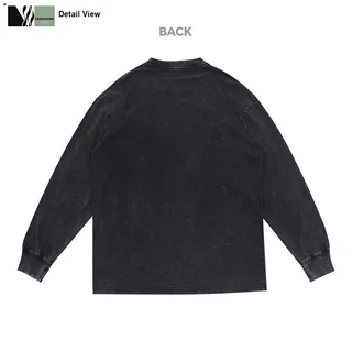 240g Washed Cotton T-Shirt detail image 3