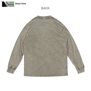 240g Washed Cotton T-Shirt detail image 5