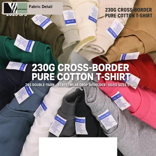 230g Oversized Cotton T-Shirt detail image 1
