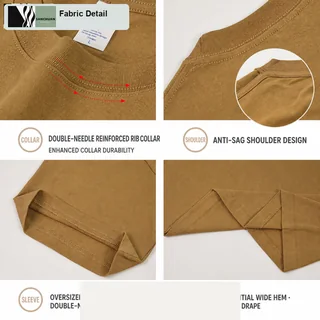 230g Oversized Cotton T-Shirt detail image 3