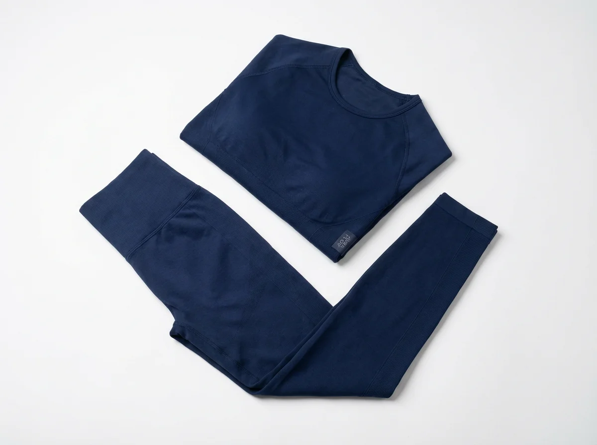 Long Sleeve Yoga Set Navy
