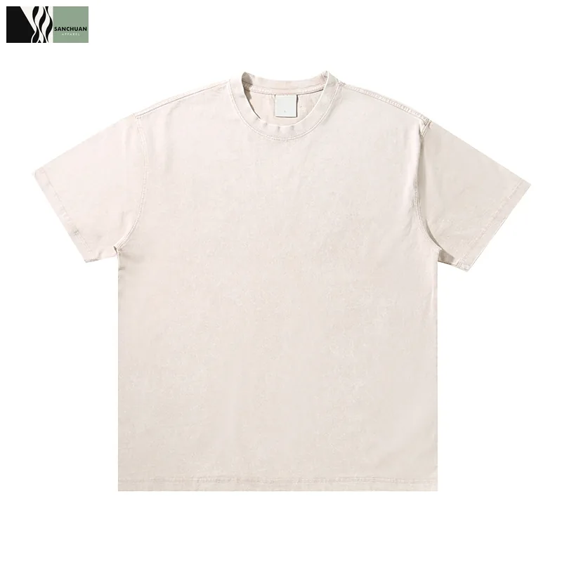 Washed bone heavyweight T-shirt