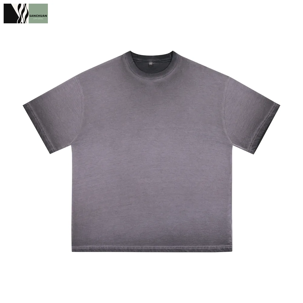 Grey gradient washed T-shirt